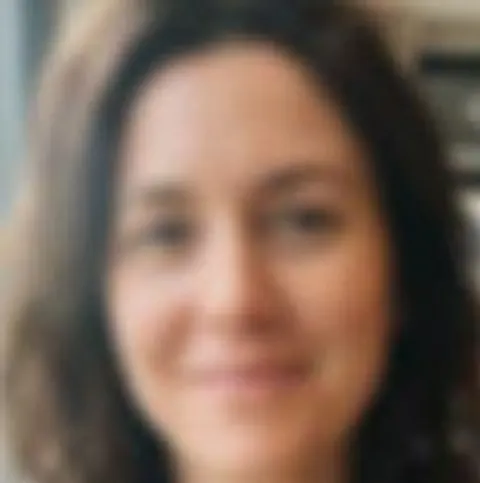 Close-up of the blurred face we gave the model